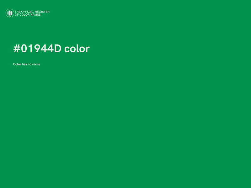 #01944D color image