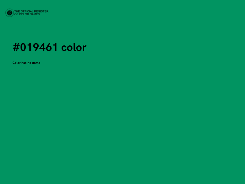 #019461 color image