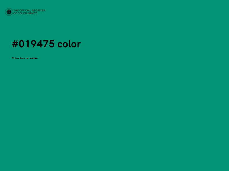 #019475 color image