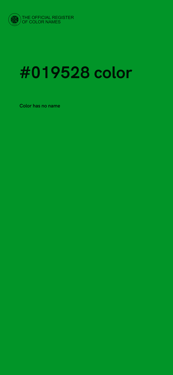 #019528 color image