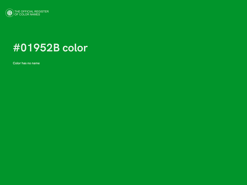 #01952B color image