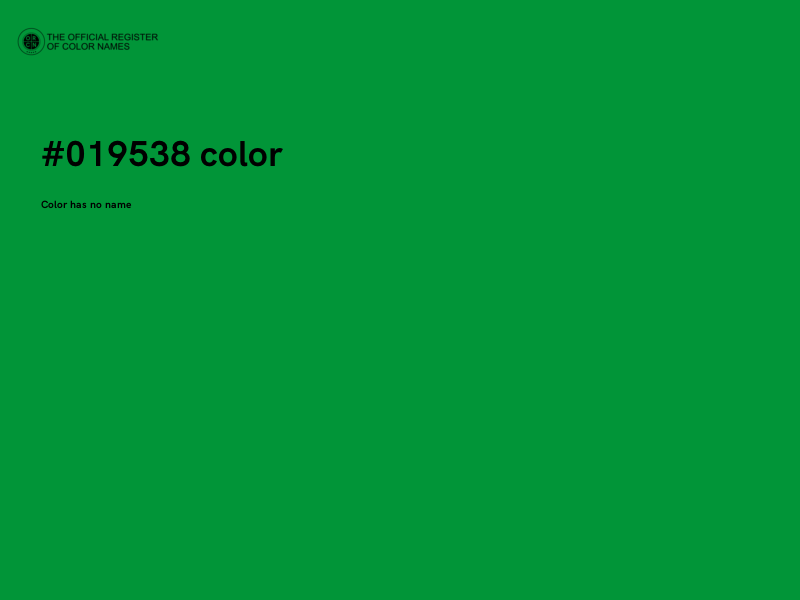 #019538 color image