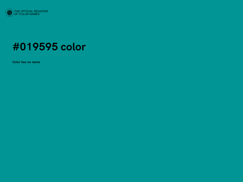 #019595 color image