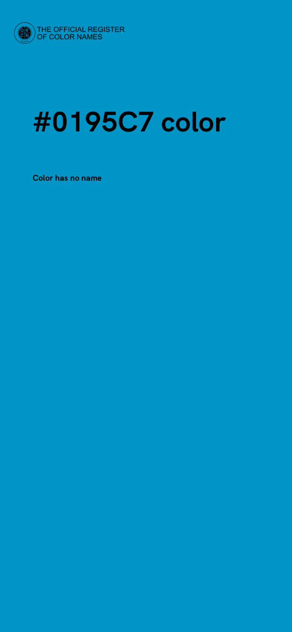 #0195C7 color image
