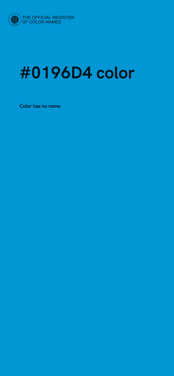 #0196D4 color image