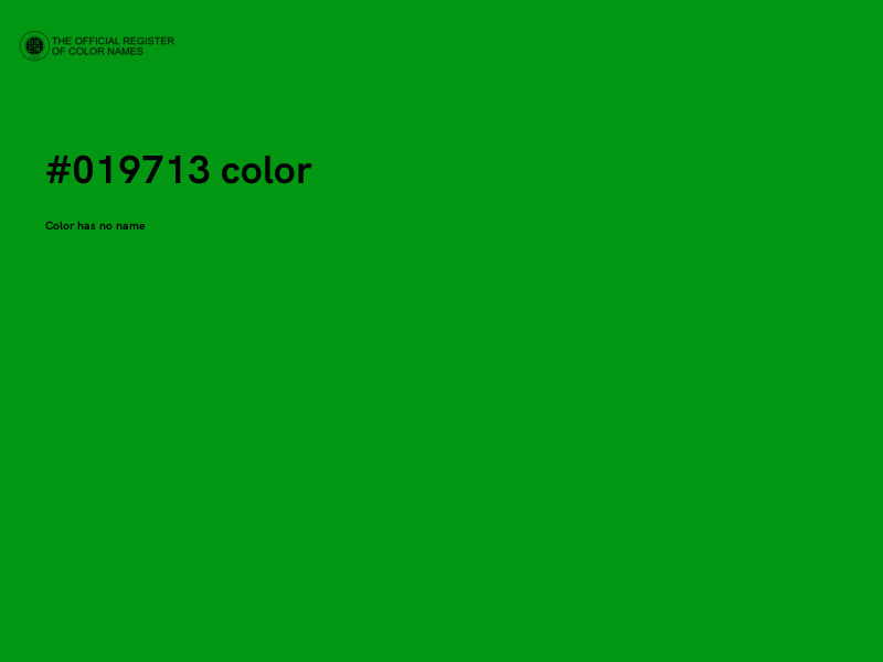 #019713 color image