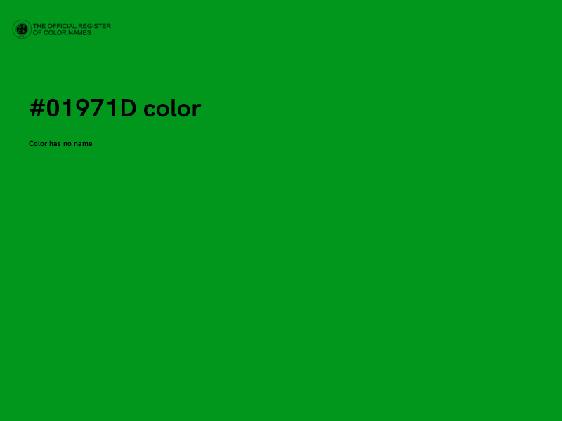 #01971D color image