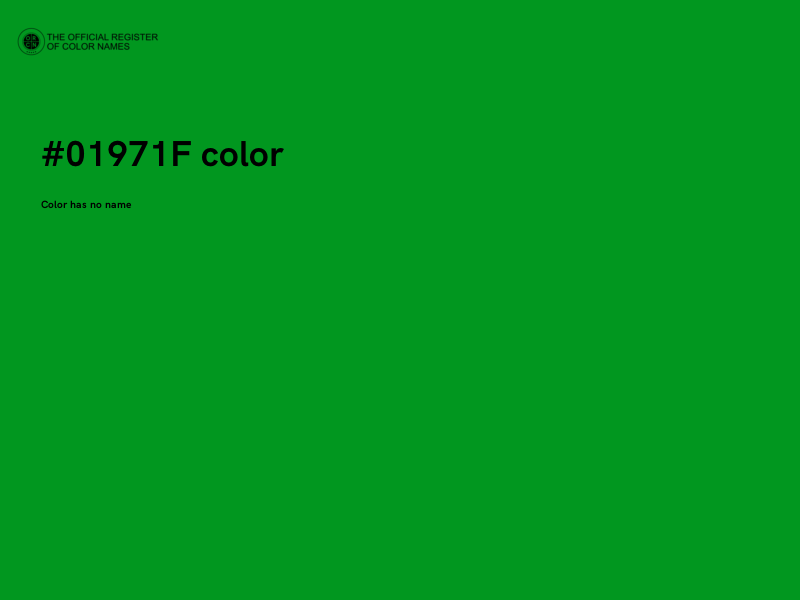 #01971F color image