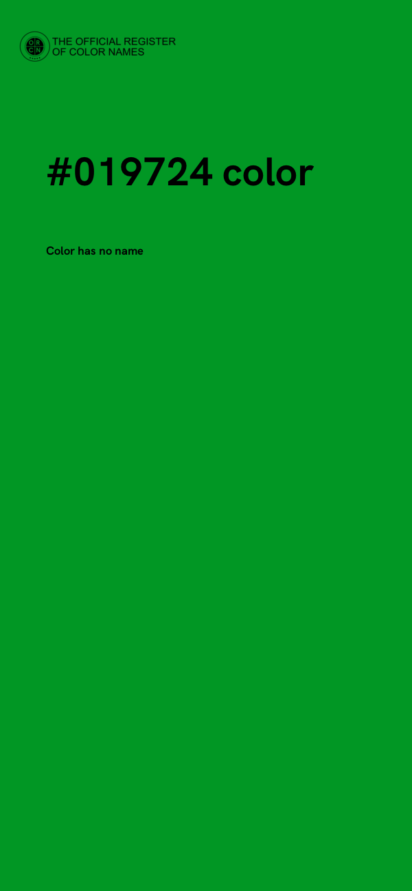 #019724 color image