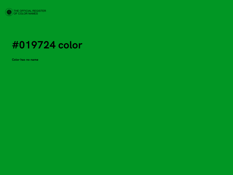 #019724 color image