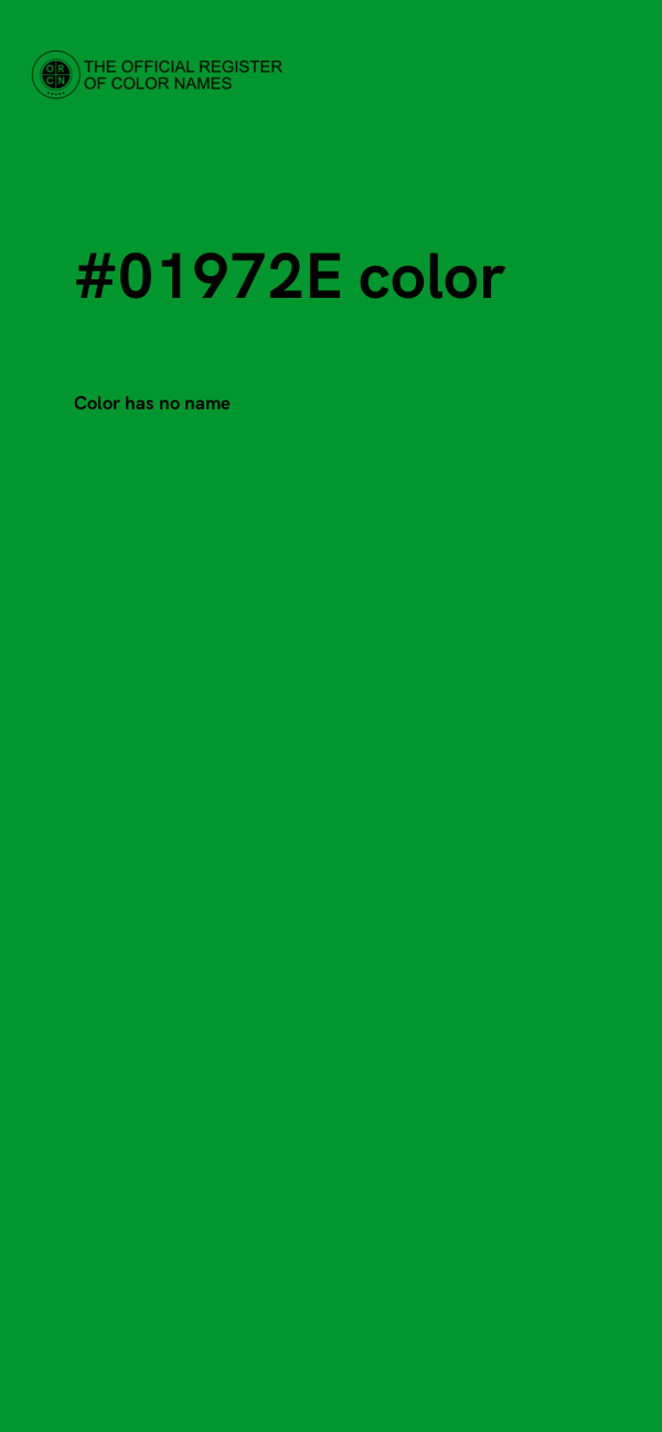 #01972E color image