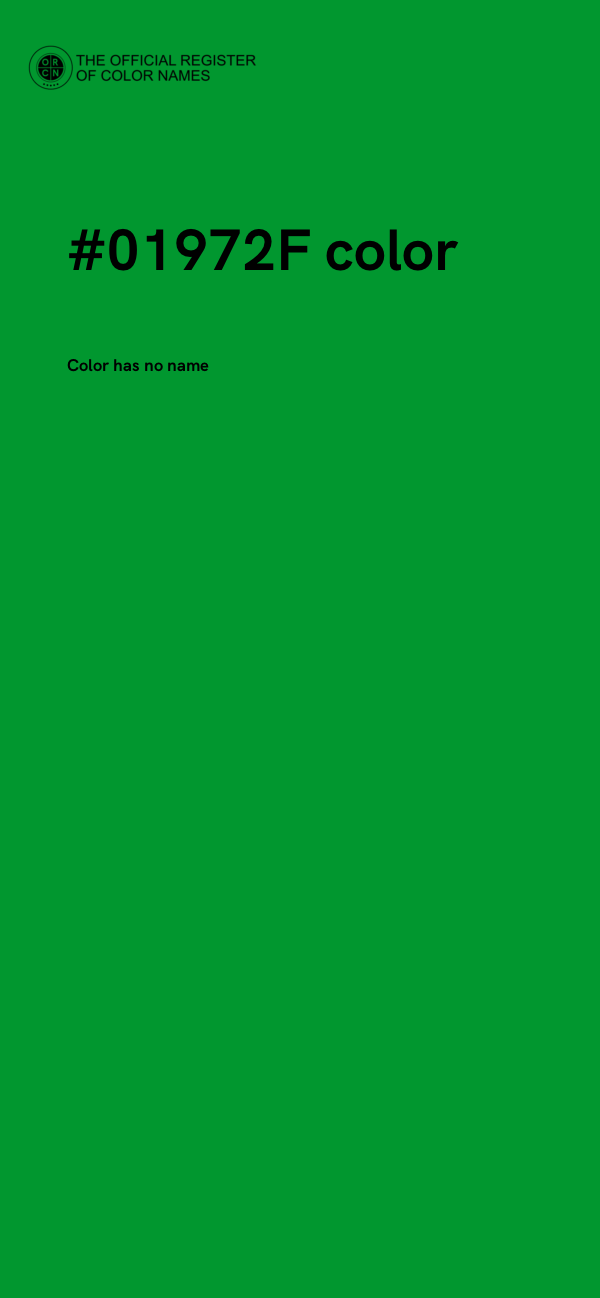 #01972F color image