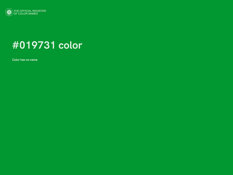 #019731 color image