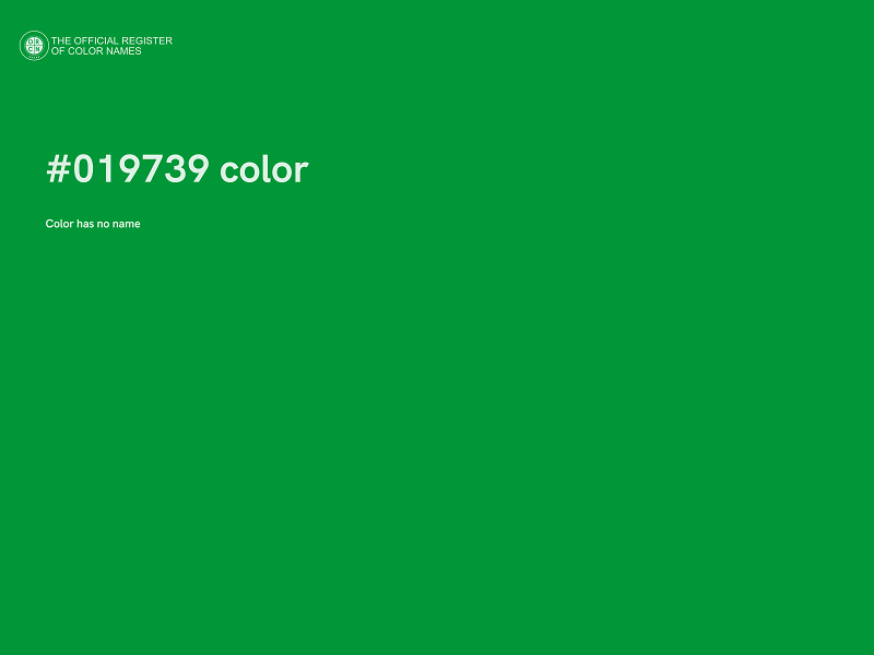#019739 color image