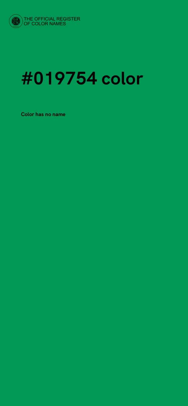 #019754 color image