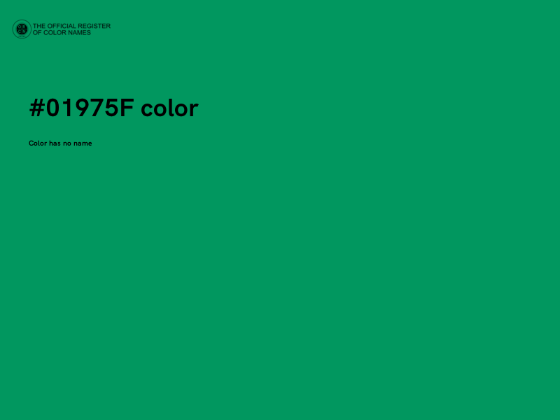 #01975F color image