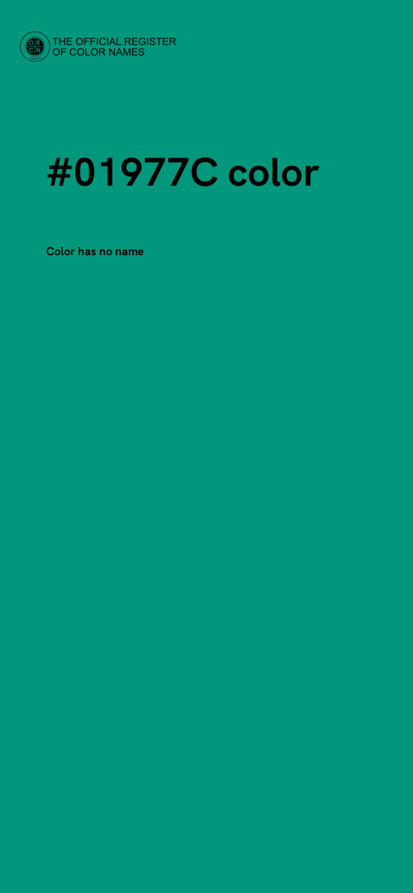 #01977C color image