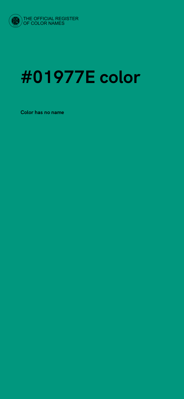 #01977E color image