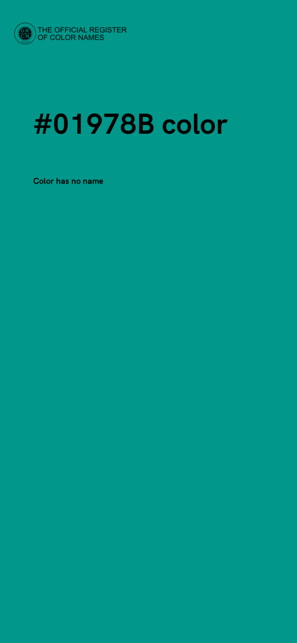 #01978B color image