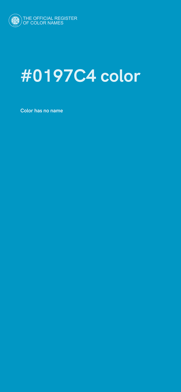 #0197C4 color image
