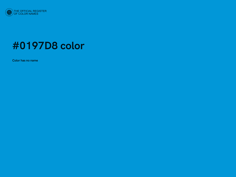 #0197D8 color image