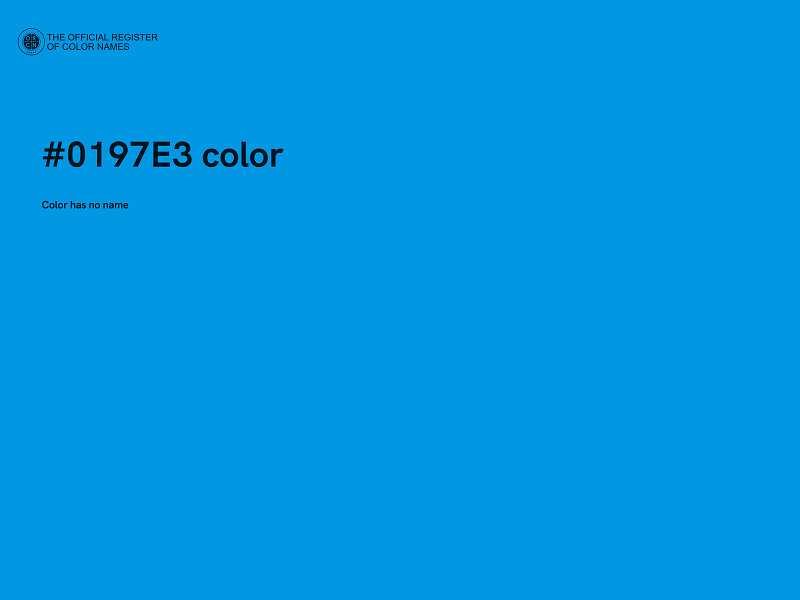 #0197E3 color image