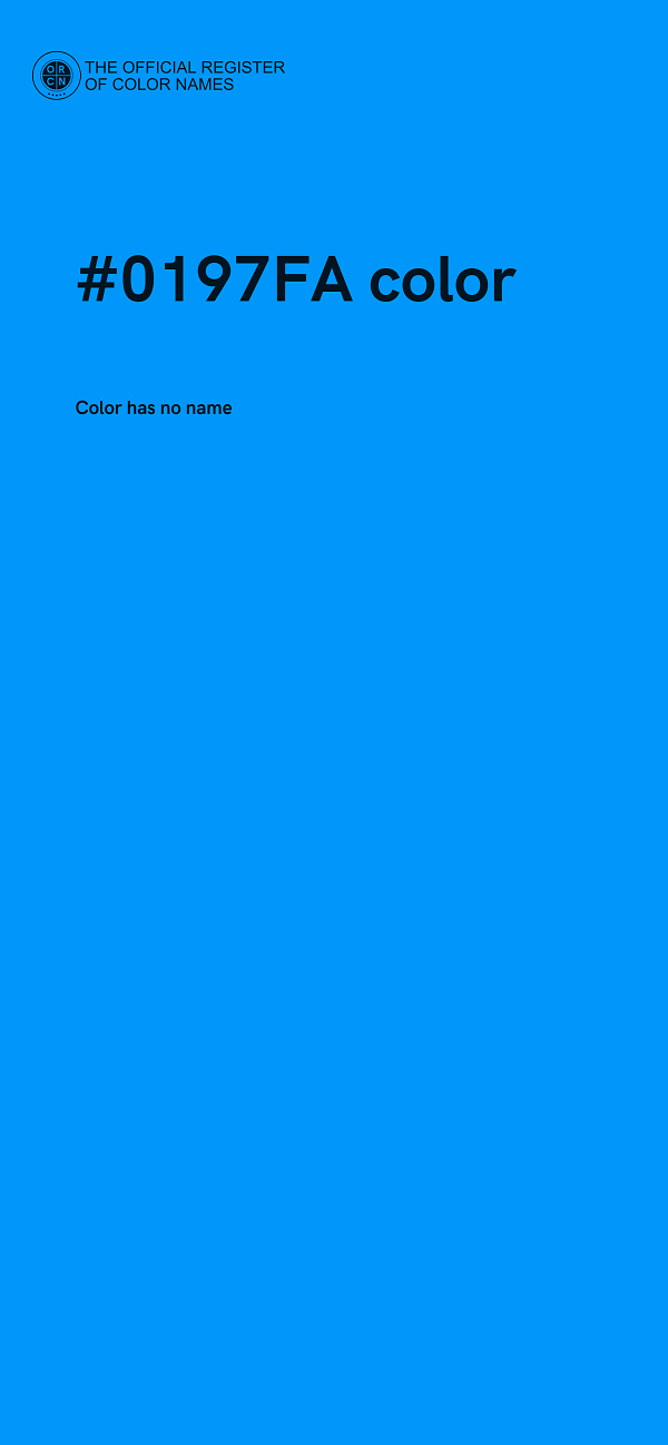 #0197FA color image