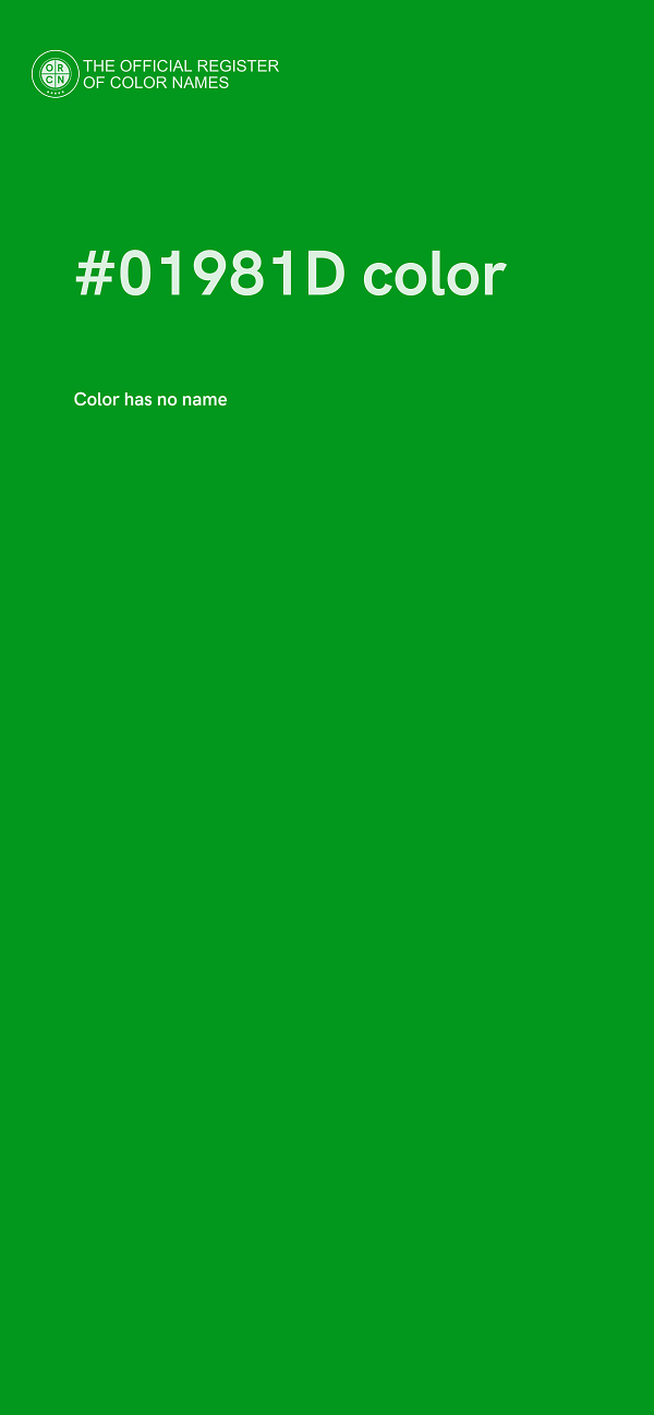 #01981D color image