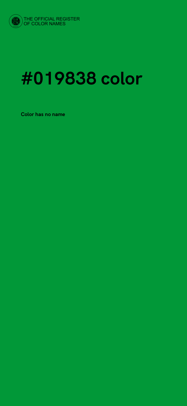 #019838 color image