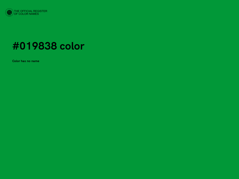 #019838 color image