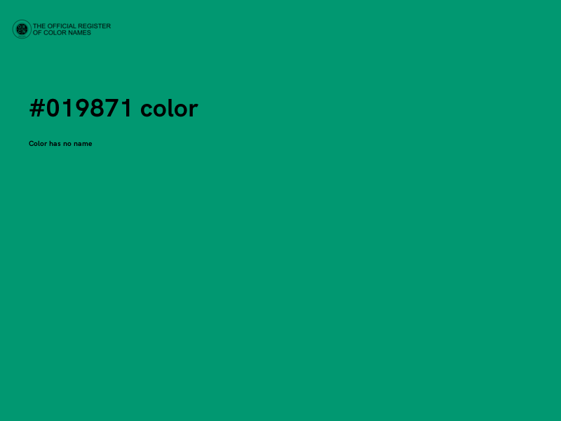 #019871 color image