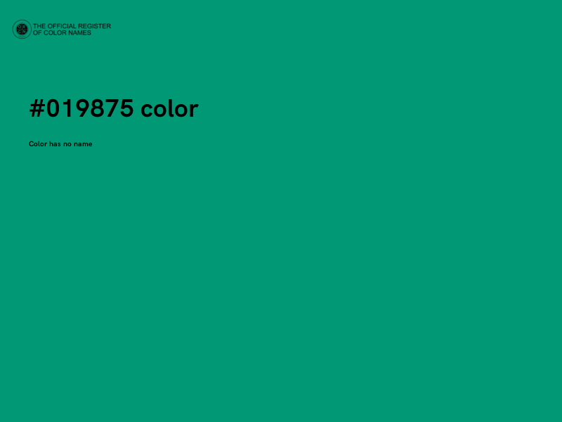 #019875 color image