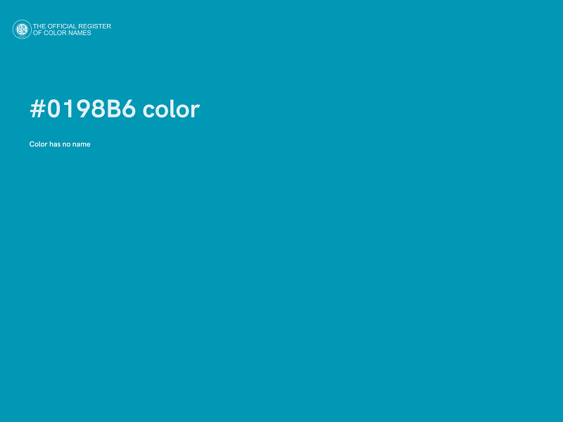 #0198B6 color image