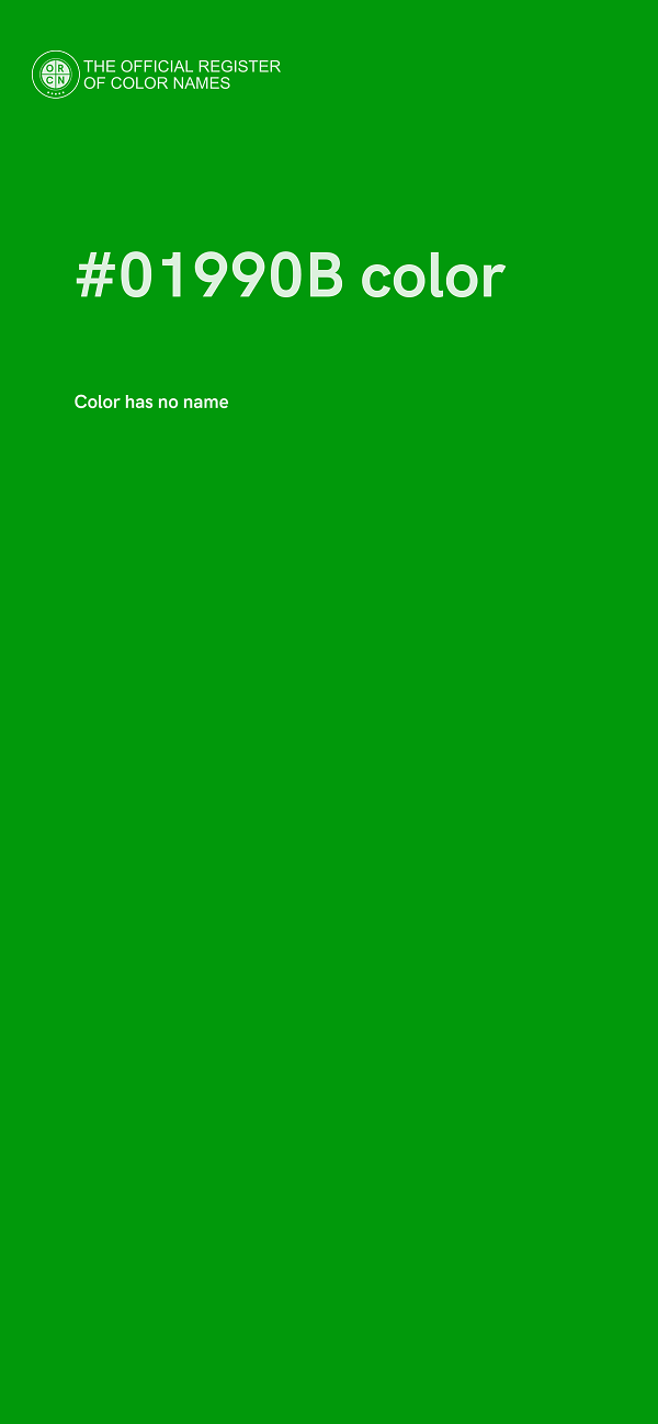 #01990B color image