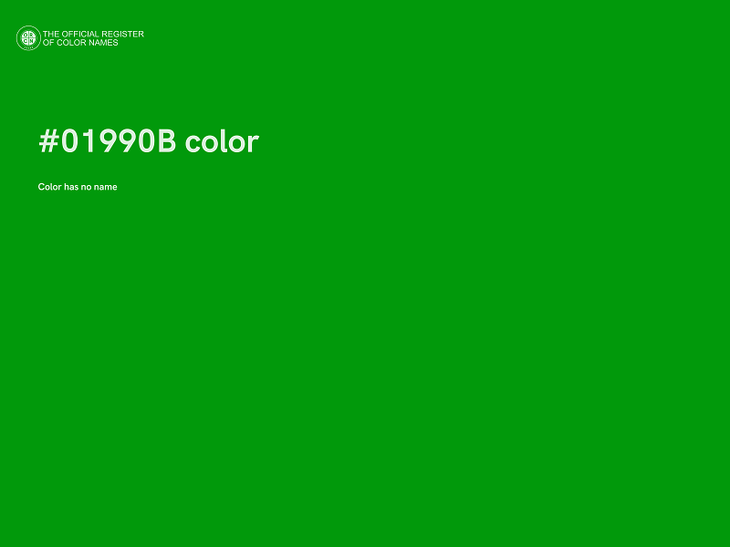 #01990B color image