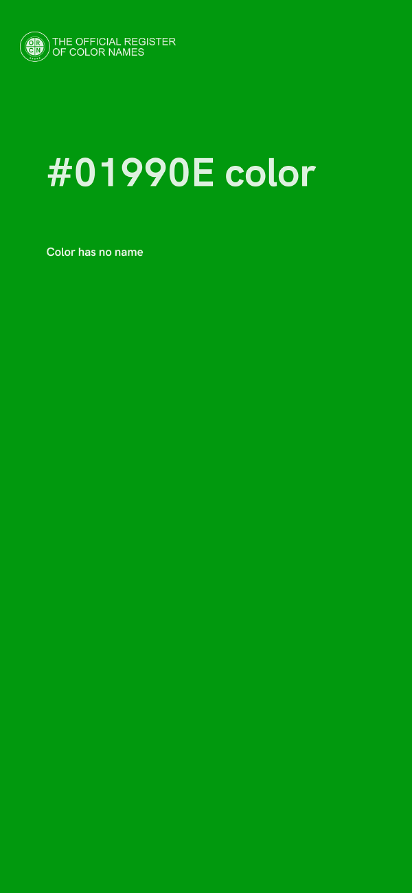 #01990E color image