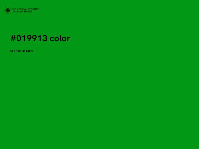 #019913 color image