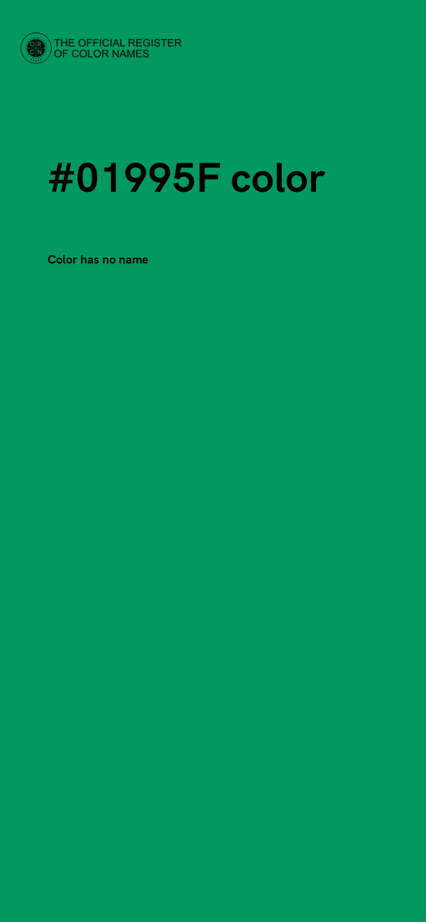 #01995F color image