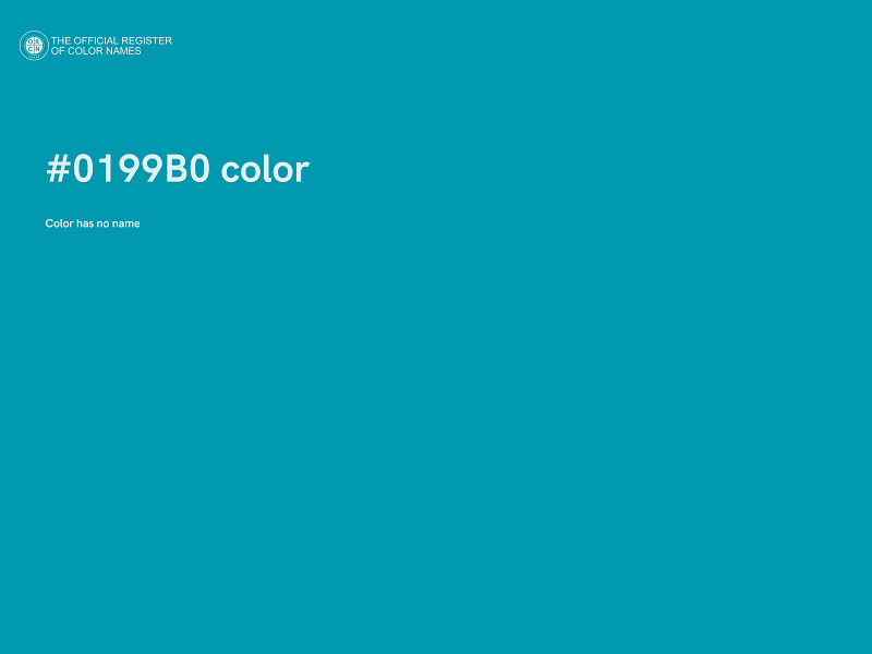 #0199B0 color image