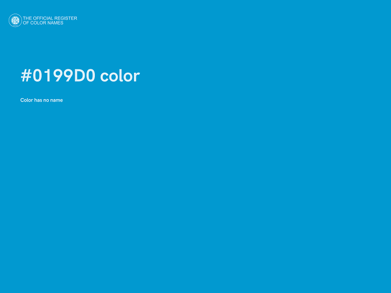 #0199D0 color image