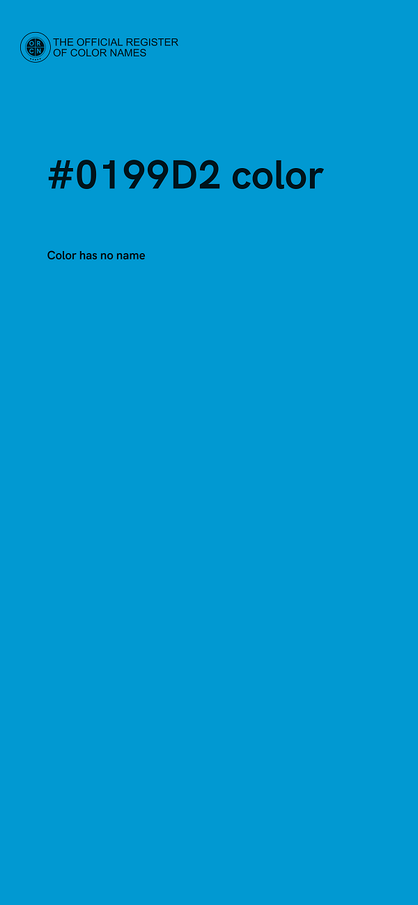 #0199D2 color image