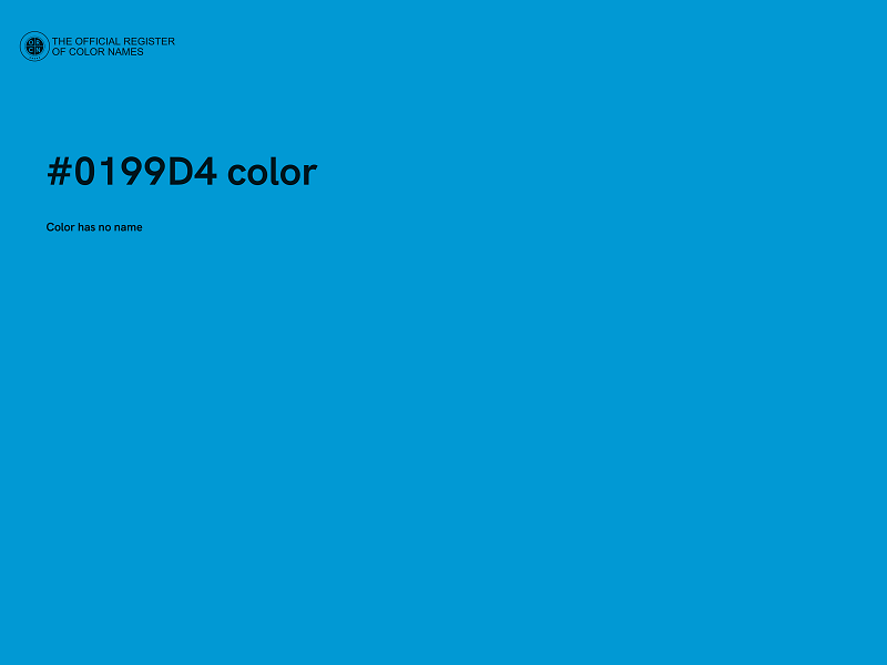 #0199D4 color image
