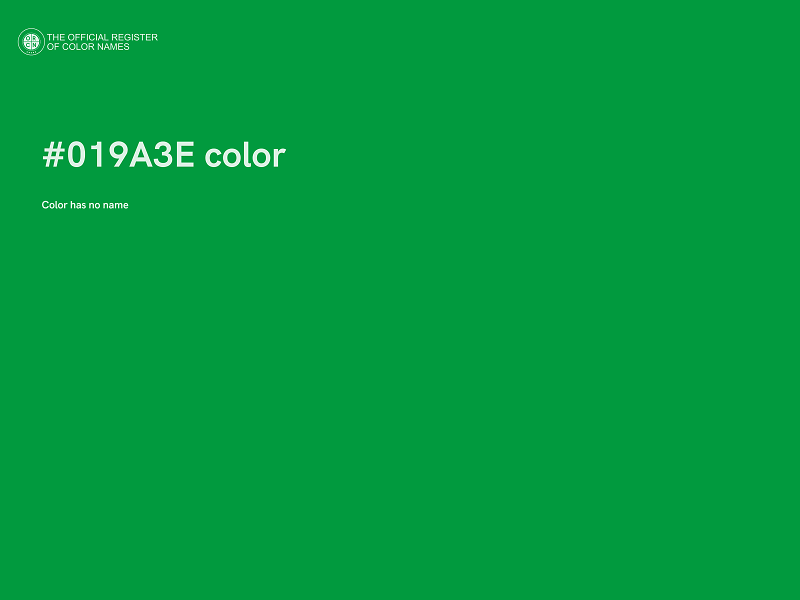 #019A3E color image