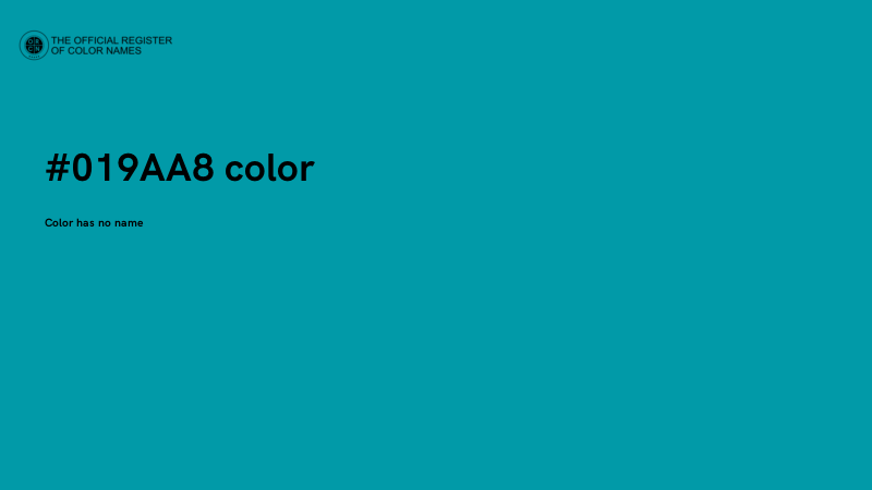 #019AA8 color image