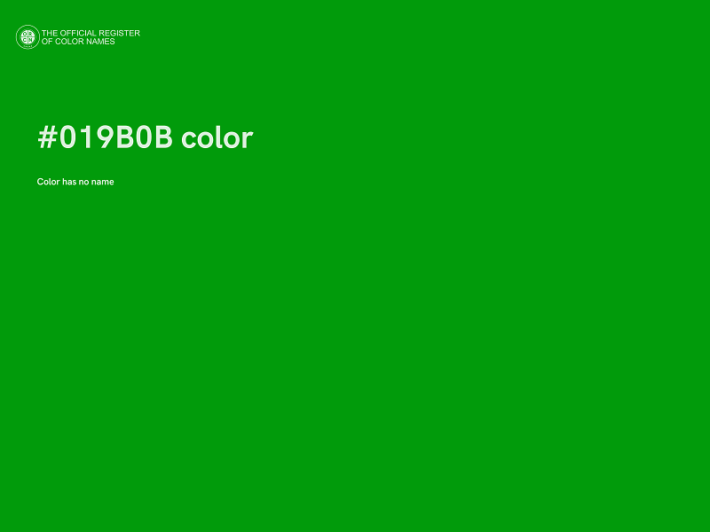 #019B0B color image