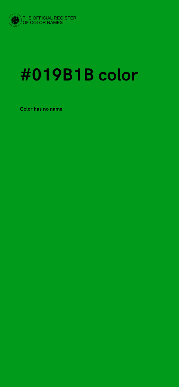 #019B1B color image