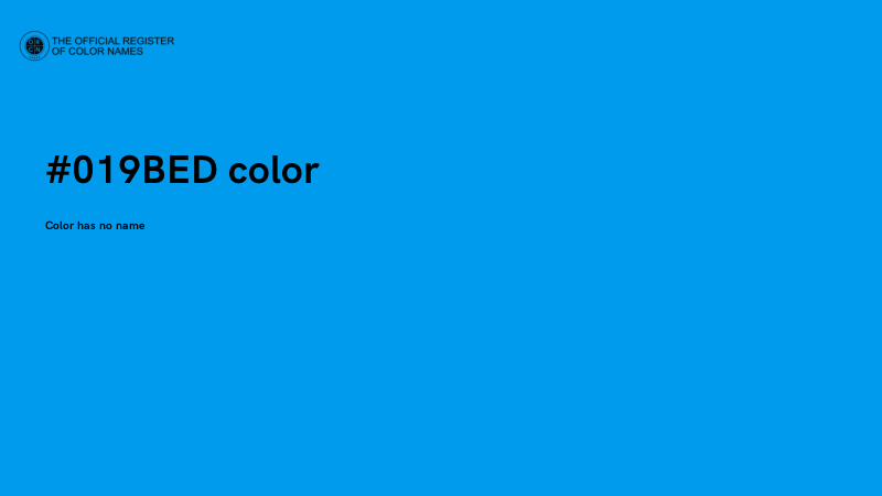 #019BED color image