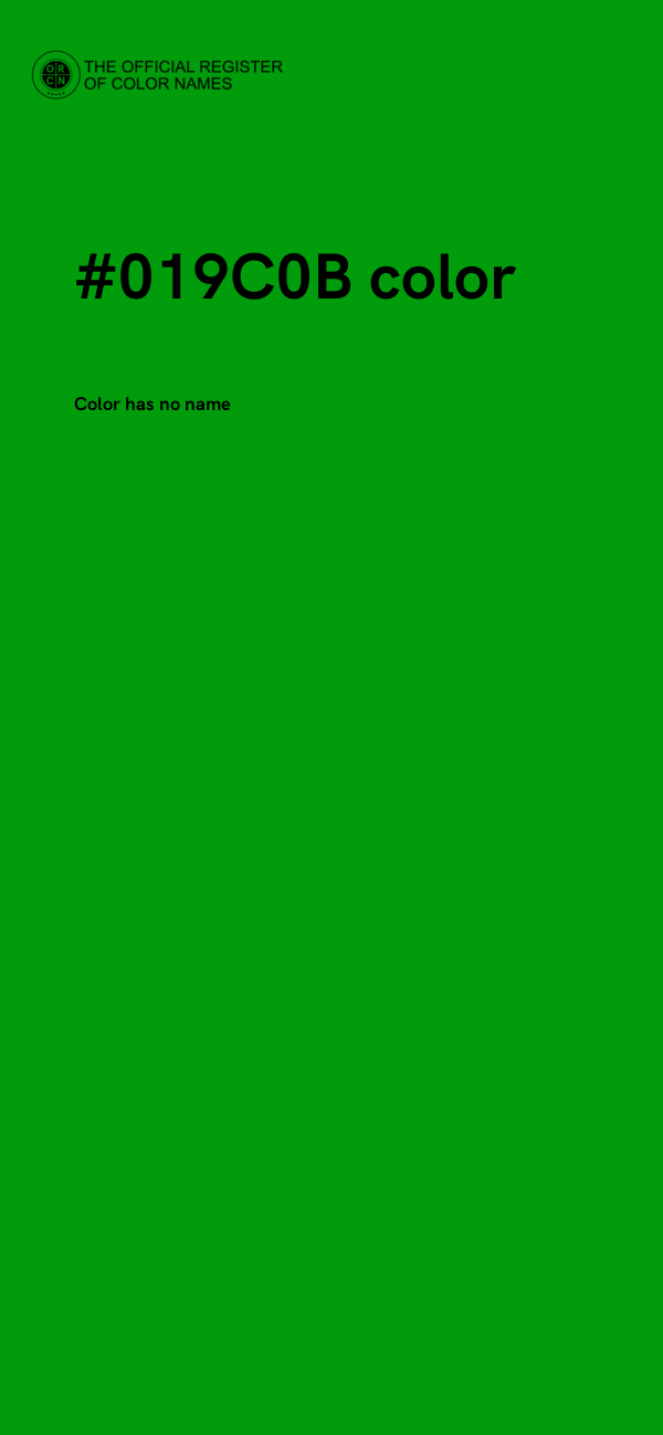 #019C0B color image