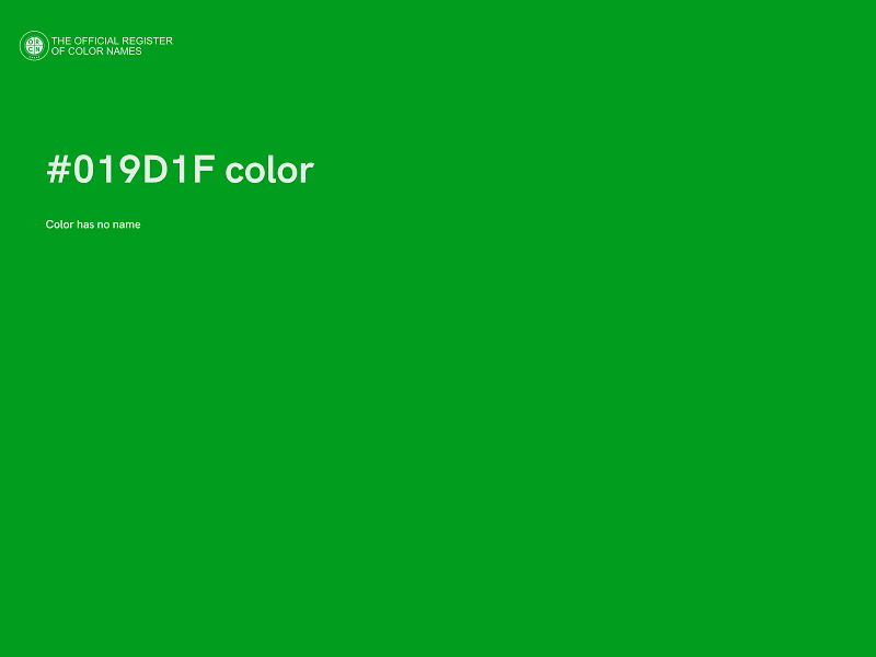 #019D1F color image