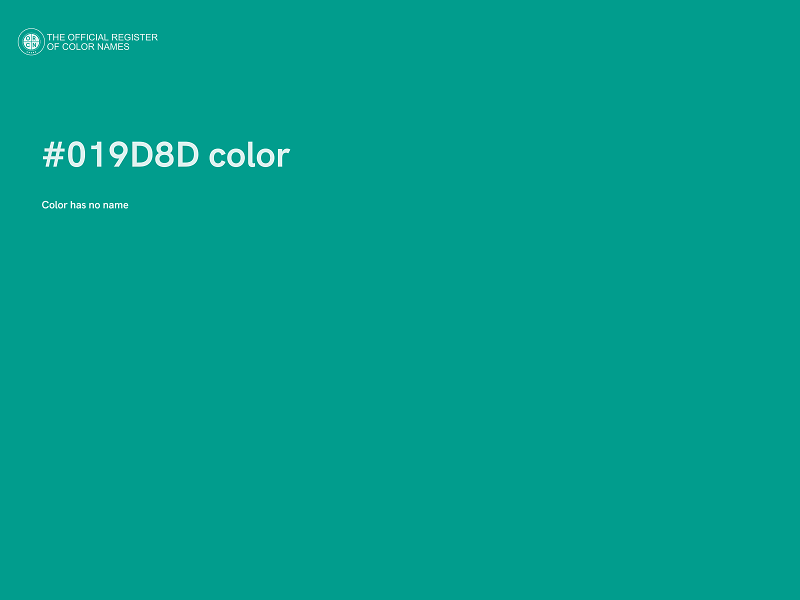 #019D8D color image